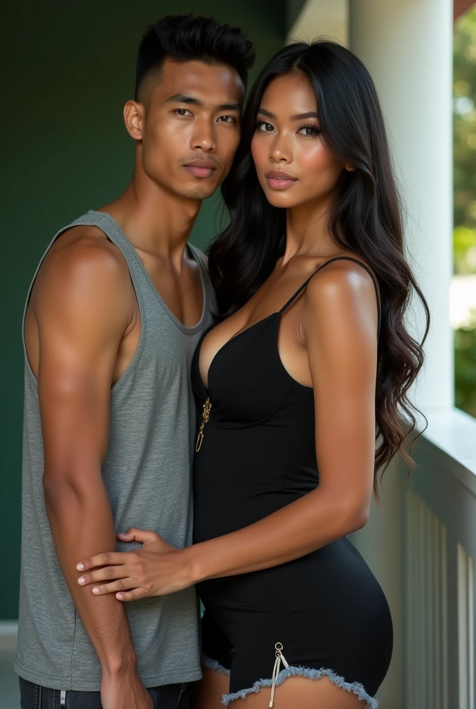 A man and a woman in tha secs