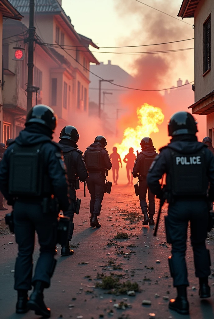 riot police，insurrection