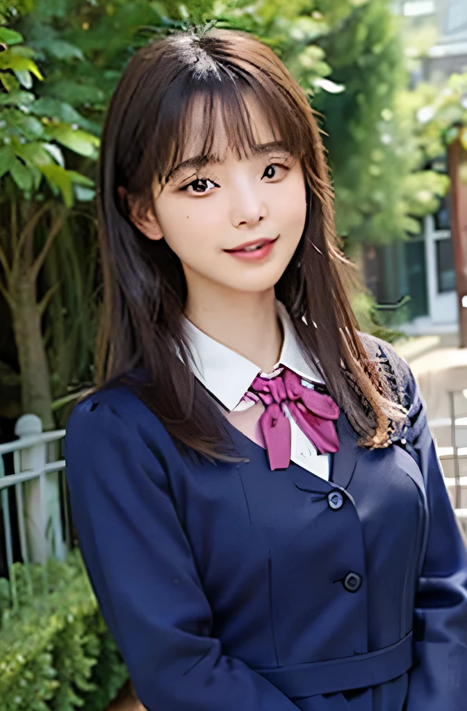 garden,nature,Nogizaka's uniform,Eyes closed,From head to thighs