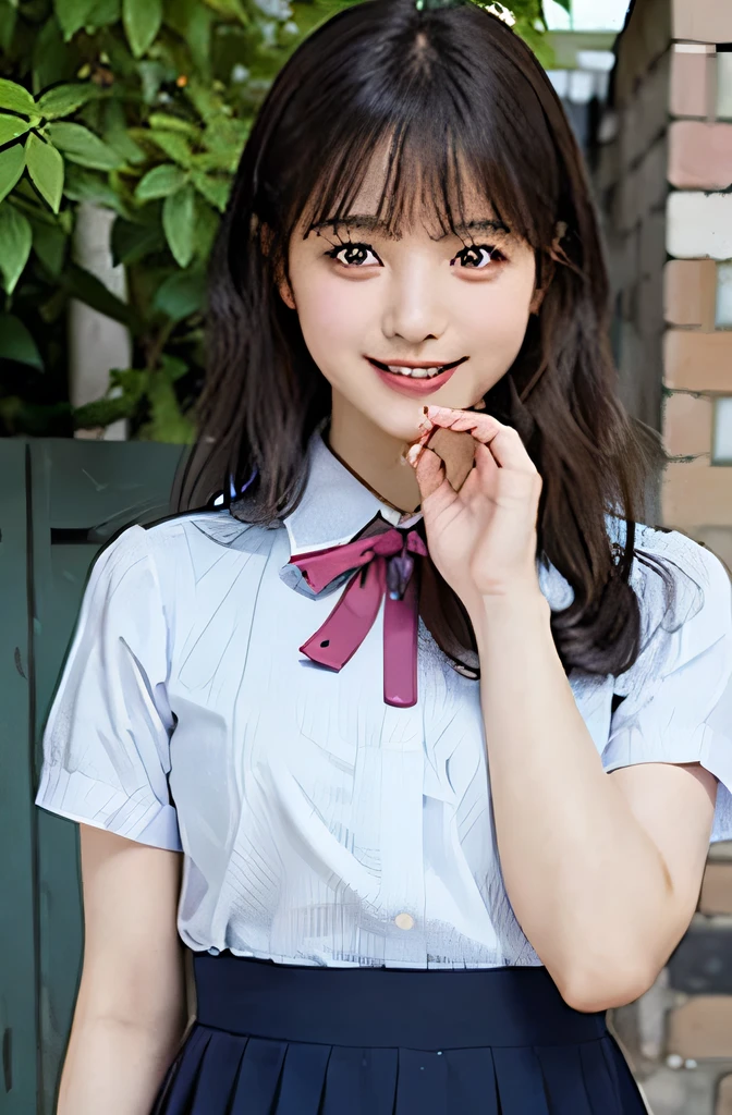 garden，nature，Nogizaka's uniform，smile