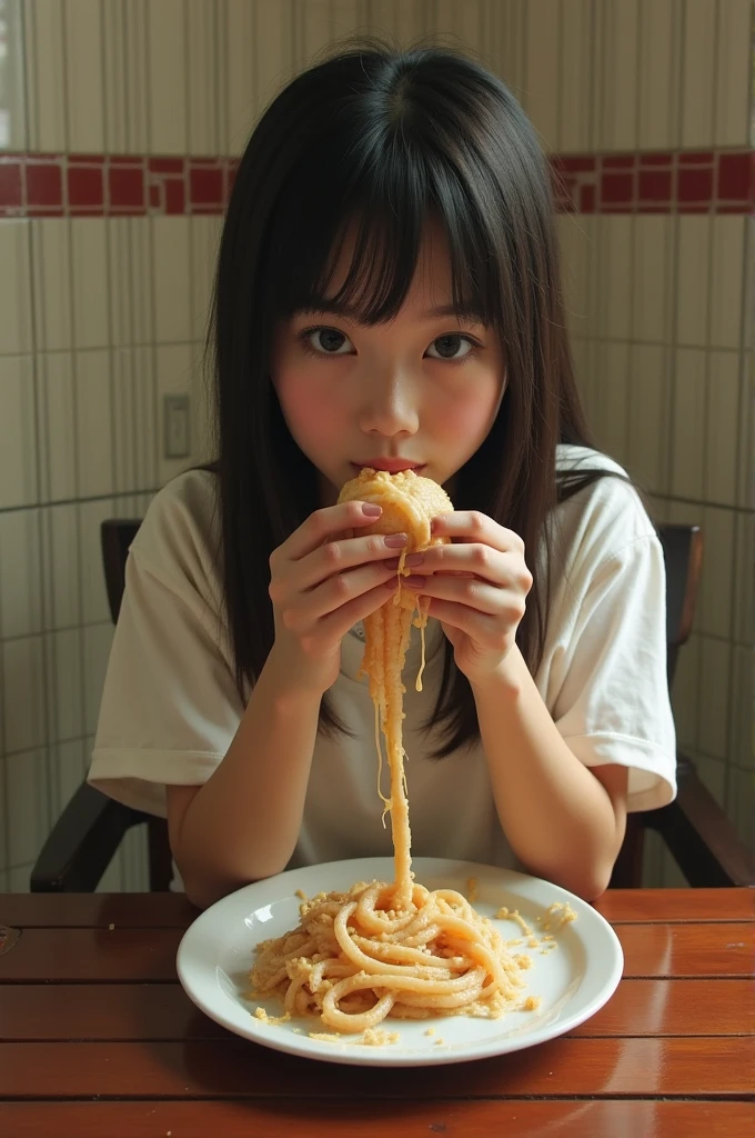masterpiece, best quality, extremely detailed, real, beautiful woman, nude, beautiful Japanese woman is eating dirty brown poop in toilet, eating shit, eating poop, considered as toilet, messy, human rights violated, poop, poop in mouth, mouthful poop, extremely dirty, showing poops in mouth , mouth is filled with poop, shit, scat, stool, poop eating, love to eat poop, poop lover, topless, willing to eat poop, looking at the viewer, sucking own poop, poop in mouth, crazy about poop, addicted to poop, addicted to eating poop, crazy about shit, dirty anal, asshole, mysophilia, dirtiest woman in the world, humiliated, scat lover, poop lover, used as a toilet bowl, human toilet, human rights violated, ecstasy, sex slave, dirtiest girl in the world, hardcore, happy to be used as human toilet