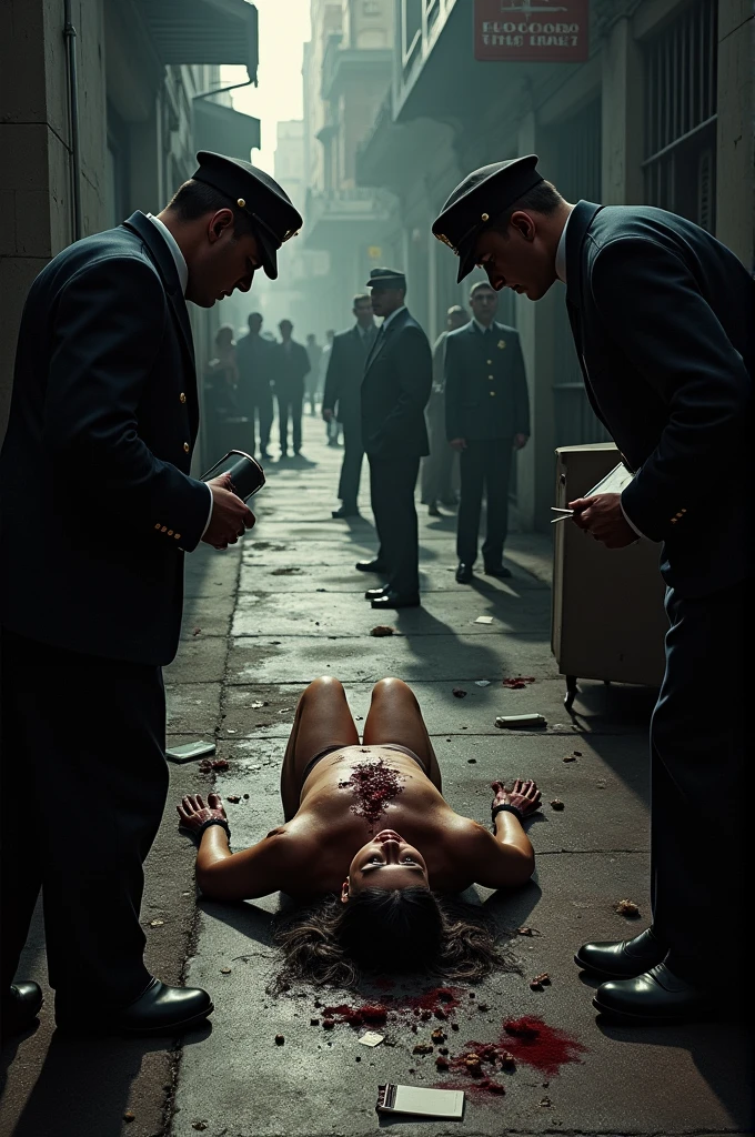 (8k, best quality, photorealists, realisti), Catwoman with large neckline, Neck is visible, sexly, Nice, hot, horrified, strangle, gasping for air, choked, screaming, horrifieder Gesichtsausdruck, is hanged, is hanged on the gallows, Rope tied tightly around the neck, Dicker Rope tied tightly around the neck, Thick rope tied under the chin around the throat, Cut off air, hängt am Hals tied up in der Luft, half a meter in the air, Feet not on the ground, Niceer Hals, sehr Niceer Hals, long neck, sehr long neck, good view of her neck, Catwoman strangle, can no longer breathe, Face tilted to the sky, Head thrown back, Body straight, Neck stretched, Shoulders hanging, hands behind the back, cannot move hands and arms, tied up, Throat pressed shut with a rope, on a sunny day in a secluded alley in Los Angeles with an audience around her.