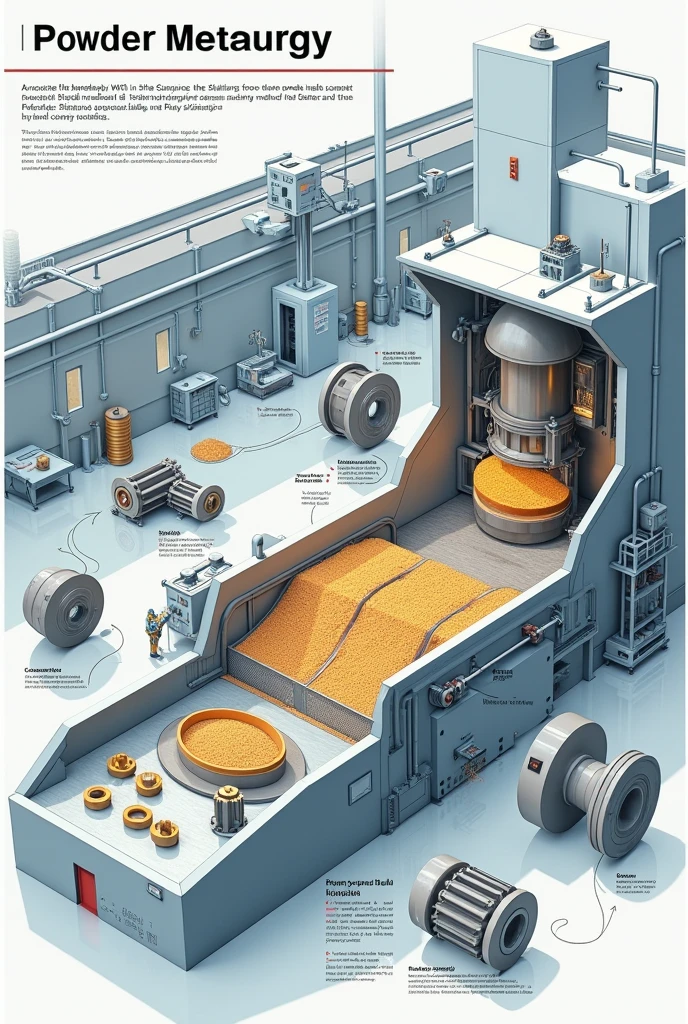 Powder metallurgy - SeaArt AI