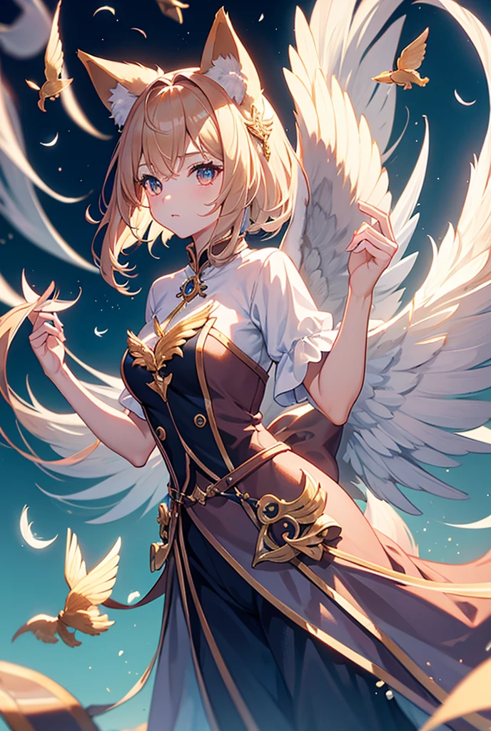 (HD, Sharp), 1 girl, little girl, Super Glossy Skin, (fluttering skirt, skirt lift, white underwear:1.2), Big breast, mami tomoe, kind smile, pov, reaching hands towards viewer, outstretched arms