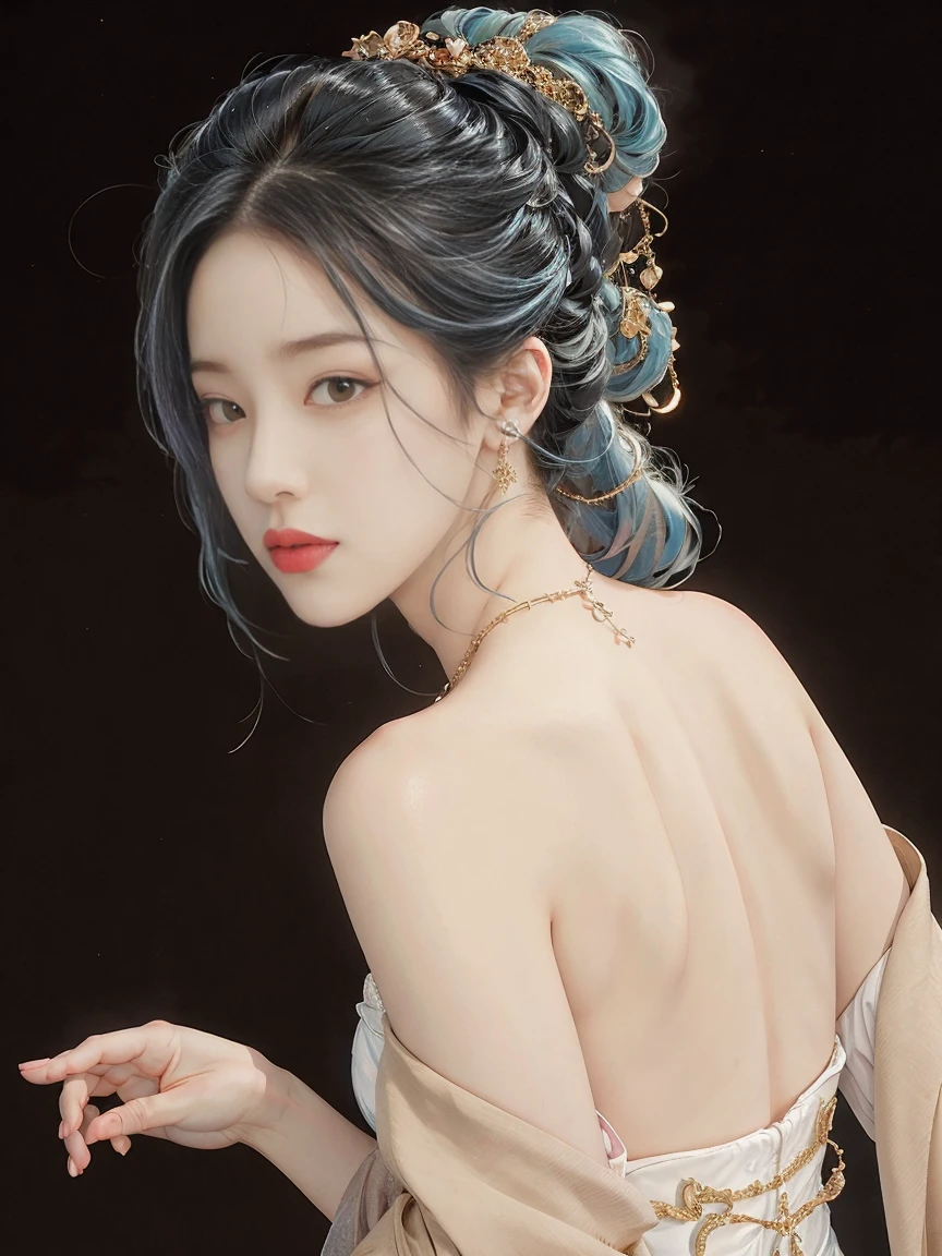 ((Masterpiece, best quality)), 8K Special Details, photorealistic, Sharp focus, Highly detailed, professional lighting , Shadow Killer, photo of a woman, Ink Particle, ((Swirling black ink floats around)), Future Fantasy, The white dress of the future, dynamic gesture, realistic, Masterpiece, complicated details, Detailed background, depth of field,