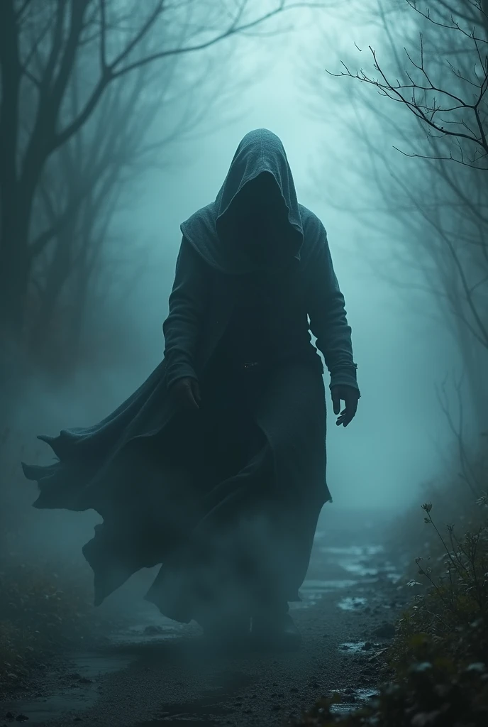 Assassin, stealthy figure, elusive within the shadows, shrouded by a veil of mist, mysterious movements that dance on the edge of visibility, a presence that lingers in the unlit corners. In the depths of the night, they slip through the fog, their cloak a part of the ethereal haze, blending seamlessly with the unknown. Their agility transcends human limits, navigating through obstacles with supernatural grace. The assassin's creed is one of silence and secrecy, their actions whispered in the whispers of the wind, leaving behind only a faint trace of their enigmatic path. Haunting eyes pierce through the fog, seeking their target amidst the veil of uncertainty, their purpose as unclear as the mist that surrounds them.