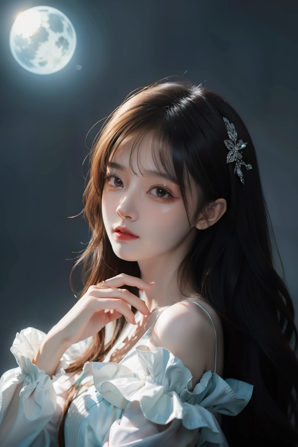 Awesome illustrations inspired by NFT art、Brighten the background、It's fantastic、high quality、pure face_v1:0.8