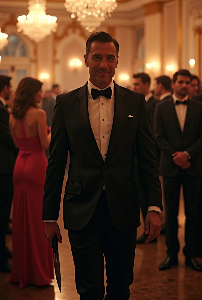 Man in party wear look