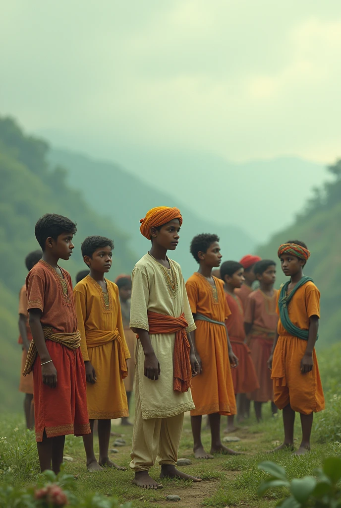 You had a friend with you. He was lean and had curly hair. Both of you were in traditional attire. You had a pic posing on a small red mound that you had posted online, but you looked haggard, and I saw you run sans slippers on the road