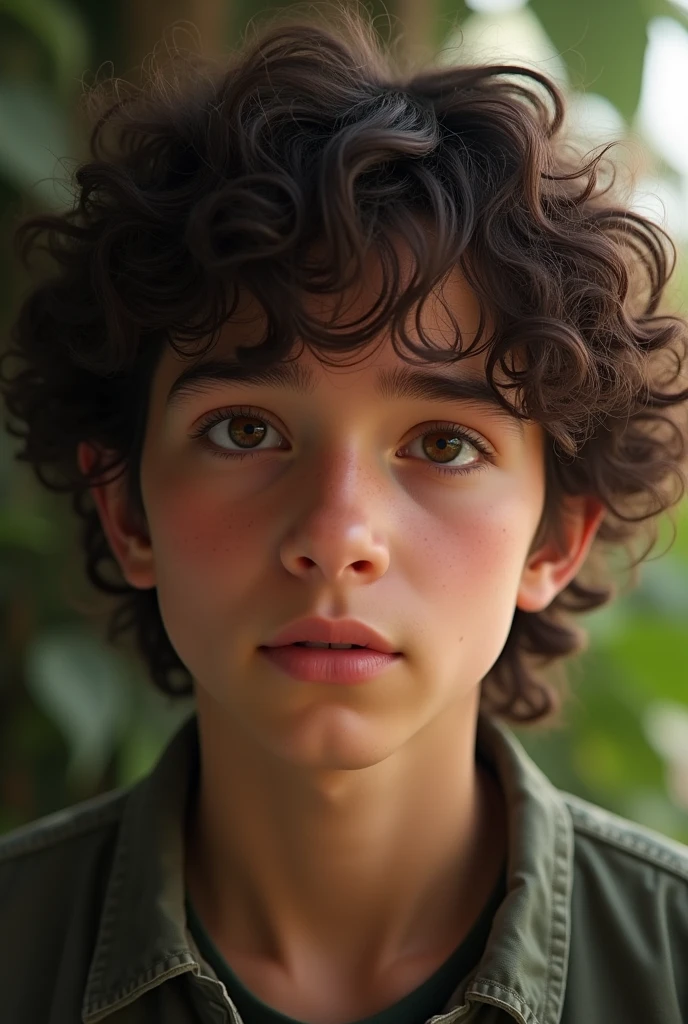 1 light skin boy red shirt green eyes attractive Greek boy