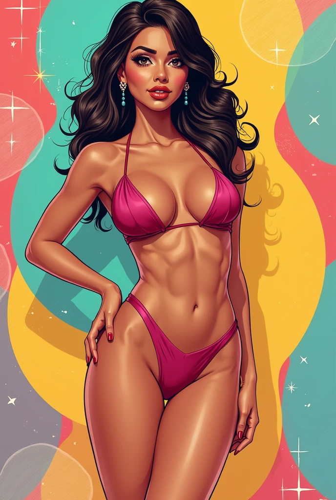 (masterpiece),(best quality:1.0), (ultra highres:1.0), detailed illustration, 8k, anime, 1girl, beautiful anime girl,, wearing a red top, pretty face, detailed face, beautiful eyes, detailed eyes, dark red eyes, bright red lips, red lipstick, smiling, beautiful stylish hair, highlights in hair, bangs anime style, best quality, vibrant