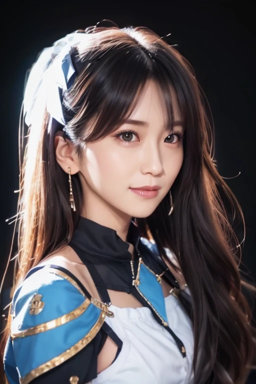 1girl, solo, long hair, looking at viewer, smile, brown hair, shirt, bare shoulders, brown eyes, collarbone, teeth, belt, pants, off shoulder, black eyes, lips, denim, jeans, off-shoulder shirt, 21years old japanese lady, (best quality,8k,32k,masterpiece,ultra-detailed:1.2), realistic, photorealistic, studio lighting, vivid colors, HDR, UHD, physically-based rendering, extreme detail description, professional portrait