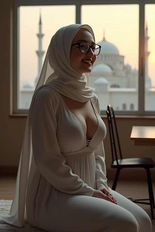 daisyrdl,a woman,(front view:1),medium lenght hair,looking at viewer,(city lights),wearing a hijab and nothing else, completely naked, full body naked,rainy,golden hour,embarrassed ,extremely detailed,intricated,masterpiece,cinematic,(film grain:1.2),bokeh,volumetric lighting,motion blur, (rim light:1.2), add_detail:2, sitting squatting, entire naked body visible, spreading legs, shaved pussy , angry