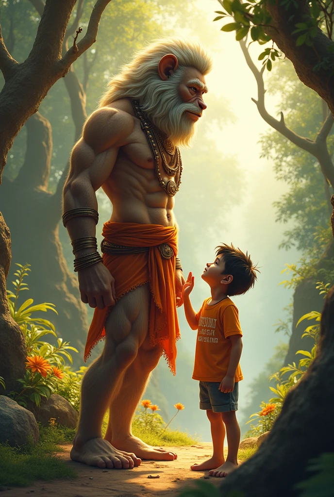 Hanuman with human
