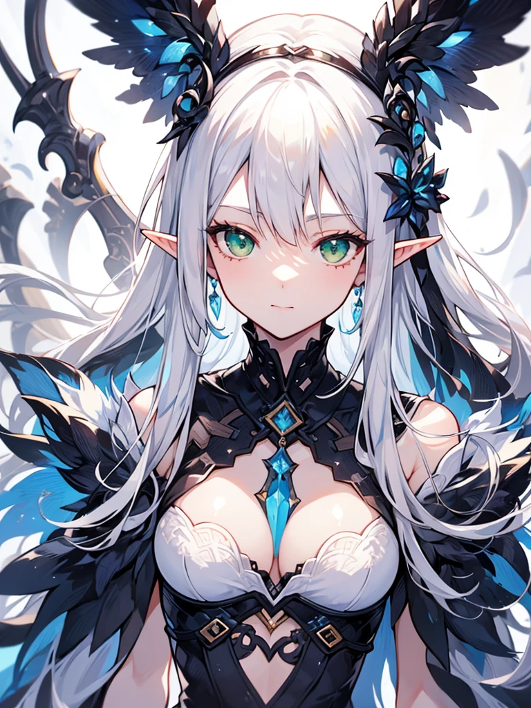 death, blood, night, darkness, (fantasy), infinity, deep blue sky, abyss of knowledge, knowledge, ((masterpiece)), (ultra-detailed))), ((beautiful and detailed eyes)), (eyelashes), (1 woman), full body drawing, anime style, design drawing, long hair, abyss eye, (bird body, feathers), rags, treachery, elf, ultra-fine CG unity 8k wallpaper, masterpiece, ((super detailed)), ((illustration)), dazzling, wallpaper, energy, unknown horror, arcane, magic peripheral, magic surrounding, magic wand, book pages, flying in the sky, knowing the future, predicting the future, understanding the past, infinite wisdom, blue flame, warlock, magic array, pentagram, spell, mantra, singing magic, --auto --s2