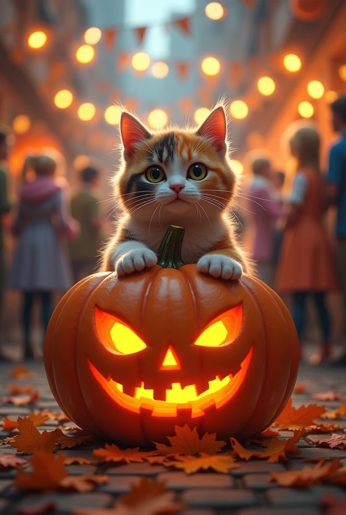 Cat x Pumpkin、Halloween Party、fun、interesting、Halloween specification