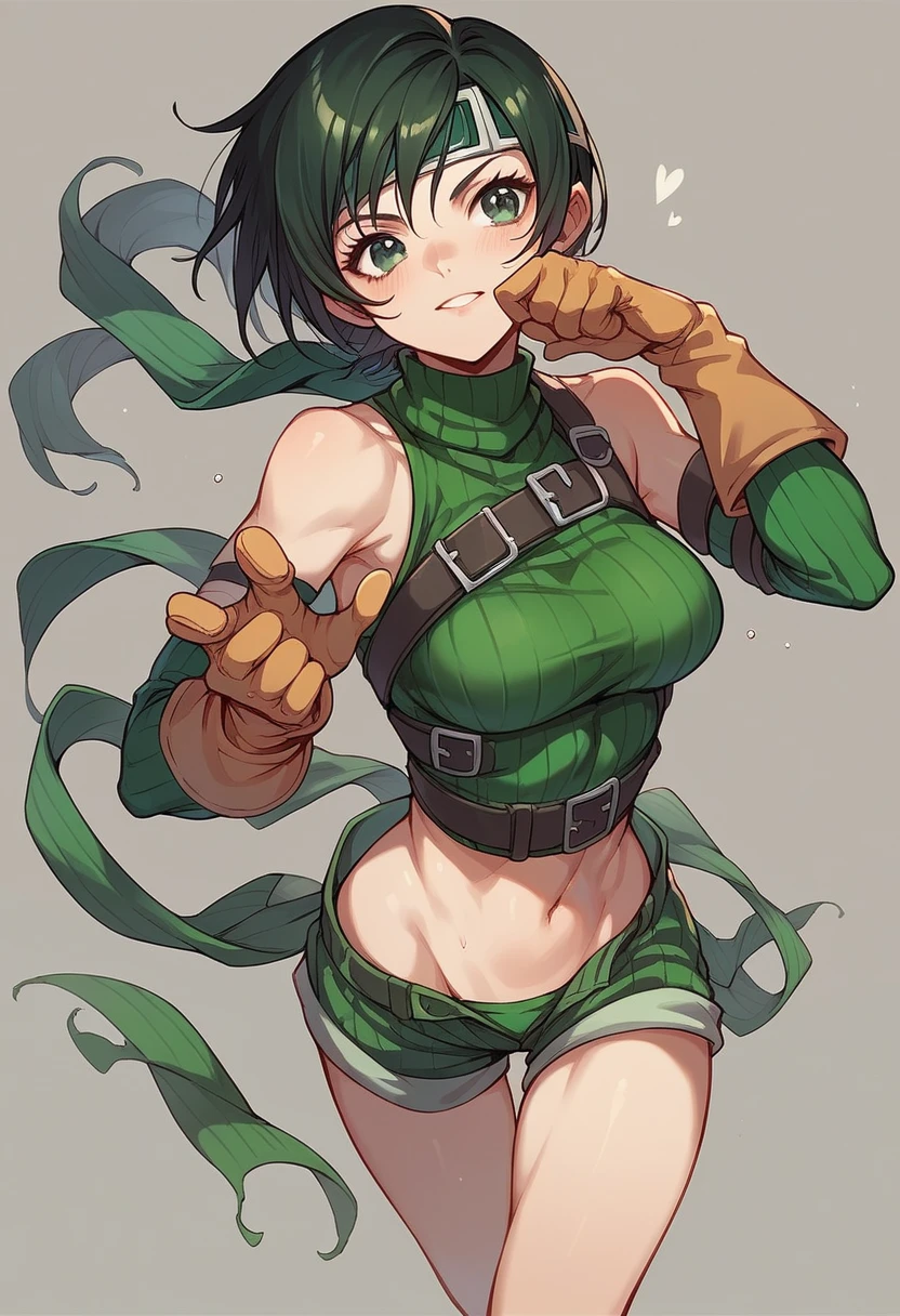 masterpiece,1girl,muscle girl,chiseled muscles,green neat short hair,green mini skirt,black stockings,green eyes,medium breasts,top,shorts,square,park,she has green short hair,green eyes,arrogant, tomboy