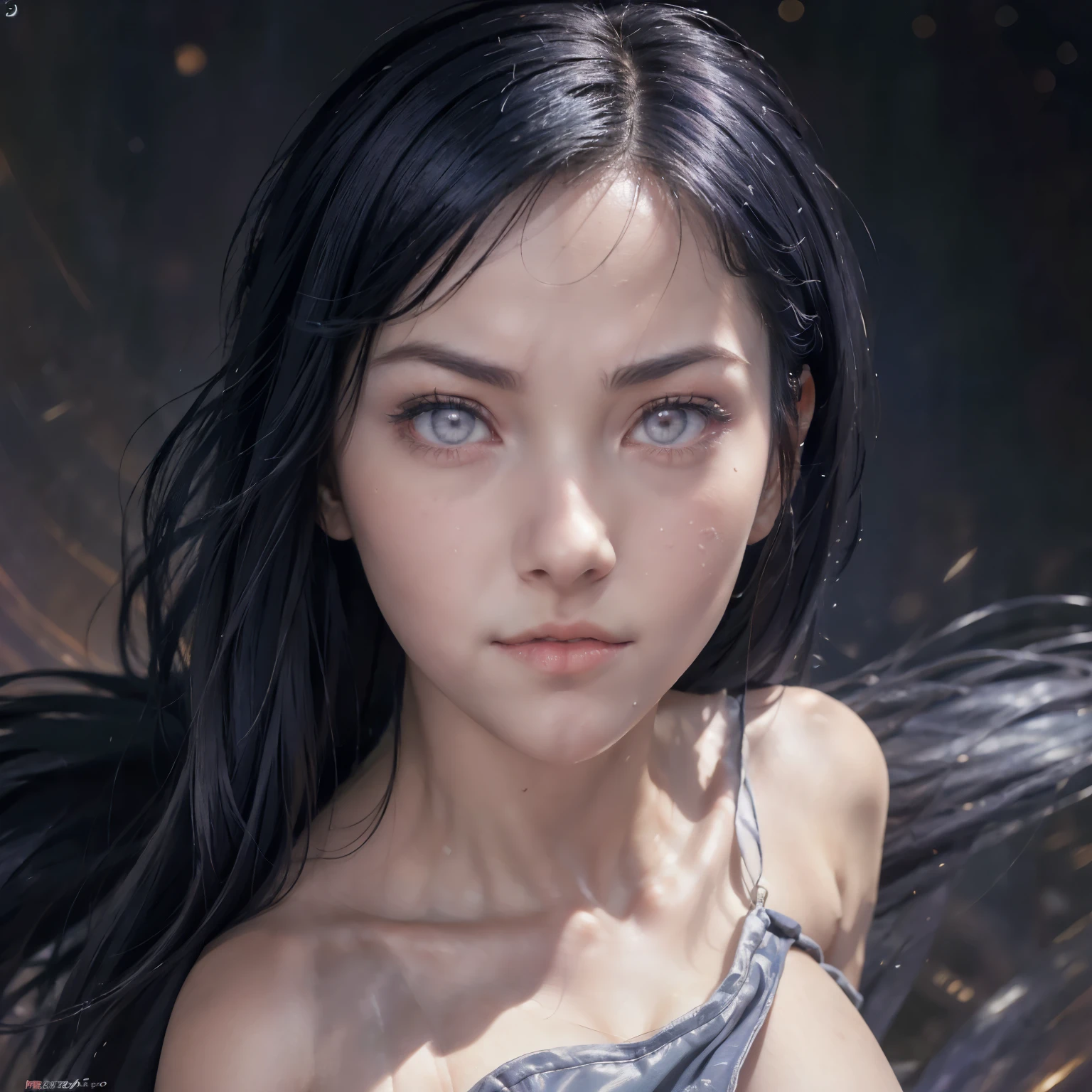 Hinata Hyuuga has long dark blue hair:1.3, a hime-style cut right above her forehead (bangs cover her forehead to slightly cover her eyebrows), white skin, and a soft face, Byakugan Eye pupils (silvery white pupils), dynamic pose, 2 , Highest Quality, Highest image quality, (masterpiece, best quality, highres:1.2), (photorealistic:1.2), (intricate and beautiful:1.2), (detailed light:1.2), (soft lighting, side lighting, reflected light), (colorful, dynamic angle), standing, fighting stance, portrait, street, city street, night, street lampin dynamic pose, bokeh, glowing web, light passing through hair, (abstract background:1.3), (official art), (realistic skin texture:1.2), (sharp) , medium breast, show nipples, show vagina, spread legs.ung girls, good-looking, Beautiful fair skin and luster, Beautiful eyes are big and bright, Small mouth and thin lips, Goodness of style and slenderneseautiful medium breasts:1.3), She has a cheerful personality , Natural makeup, Pearl Pin Cripantasy see-through costume with cute details and wide breasts:1.5), beautiful girl illuminated by seven colors of light, Irridescent color, nude, show vagina, vagina gape, squirt vagina hairly, spreadw legs, super wet water, show nipples in medium breasts, shadow +10.0, exposure +1.5, soft lighting body.