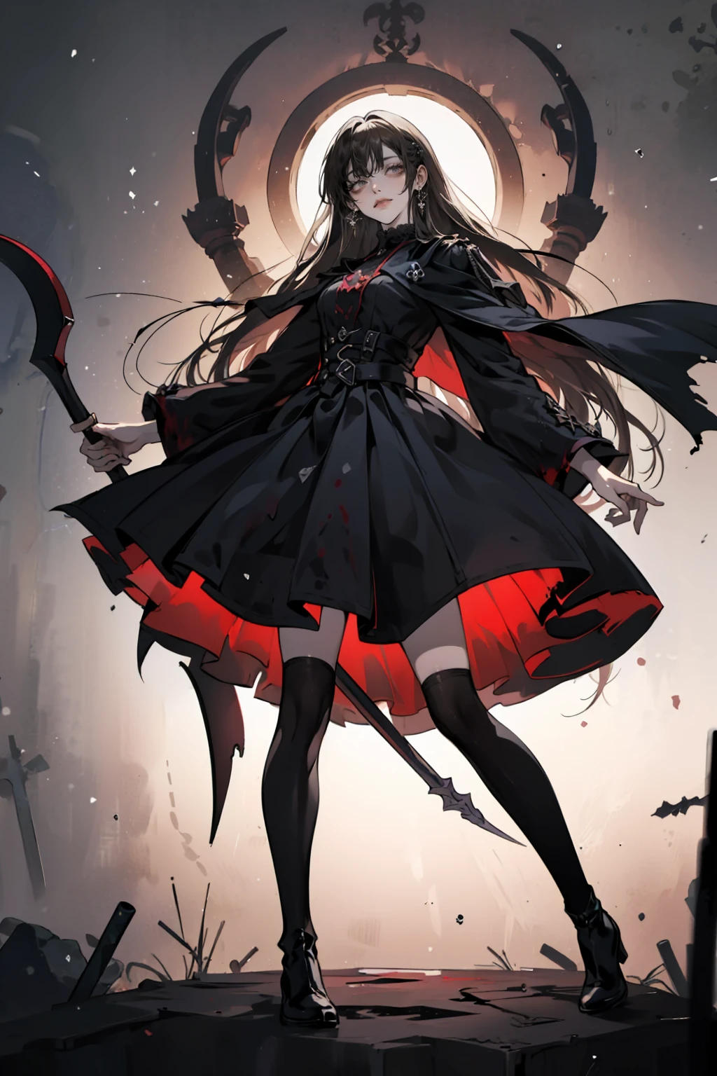 shaded face　、beautiful girl、とてもcute天使、Pink Gothic Fashion、cute、、smile、Long skirt、Black long boots、.(Highest quality,4K,High resolution,masterpiece:1.2),Very detailed,Realistic:1.37,Spooky altar background,Dark fantasy,Red color scheme,Ominous atmosphere,Eye-catching,Storytelling,anatomy,Anime Style,Concept Art,beautiful細部までこだわった顔と (((Red eyes ))),A terrifying ritual ,Satanic Ritual,Premature death,inappropriate behavior,クレイジーなsmile,Scythe Face,Girl Monster, beautiful, Delicate facial features, Sharp Eye, Sharp Fangs, pale skin, Dark Background, Cinema Lighting, Dramatic Shadows, Gothic style, Gloomy atmosphere, Dark fantasy, one person&#39;s, Please open your mouth wide, Open your mouth and baring your teeth,Sharp teeth like a beast, Wide lips, very wide mouth, Vermilion cheeks, ,(Blood splatter:1.4),Scary smile, smile,Angel Design, Twisted smile、Bloody、bleeding from the head,,,,,、Blood splatter、,(Blood splatter:1.4),skull,Demon Spear,Horror Style, ((Fantasy Sweet Ta Frill Pink Costume)), ((Flowing blonde hair)), ,(Blood splatter:1.4),Female curves, Sexy flat stomach, Perfect hands, Perfect anime face, (Pink Tata Dress)), Are standing, ((邪悪なsmile)), ,(Blood splatter:1.4), Steam circulates, Moonlight Illumination, night lighting, (Blood splatter:1.6),アニメAngel Design, Twisted smile、Bloody、bleeding from the head,,,,,、Blood splatter、,(Blood splatter:1.4), skull,Gothic architecture、Western architecture、Fantasy World、,Victorian cities, Skeleton Gas Light,Absurd, High resolution、 ((Tabletop)), ((Highest quality)), (Very detailedな), ((Very detailed)), (beautiful), ((cute)), (NFSW:1.8), alone,(:1.6)、(world&#39;The most terrifying and creepy demon girl:1.5)beautiful face、Whole Body Ezbian、pale, beautiful肌、beautiful金の髪、優しくsmileむ、Dark building ruins、(snow white&#39;Frill dress:1.3)、(The dark ruins are stained with blood:1.3)、Low angle full body shot、(少女は血の海の中にAre standing:1.5)、(The ground is full of blood:1.3)、(The girl lost a lot of blood....:1.3)、(クレイジーなsmile:1.6)、Spirits、(Blood dripping from the mouth:1.3)、
