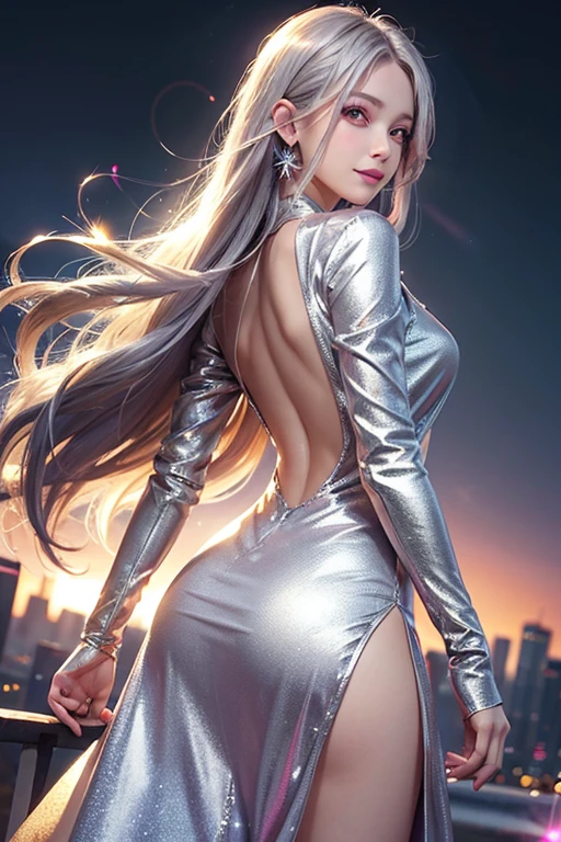 Naked anime girl posing on rooftop with city background, Seductive Anime Girl, beautiful alluring anime woman, Use your fingers with M-shaped legs to spread your labia majora and labia minora、Smooth Anime CG Art, Trending on CGSTATION, beautiful alluring anime , Sexy Pose, advanced digital anime art, shiny white skin, digital anime art, trending at cgstation, charming anime girls, Very detailed ArtGerm