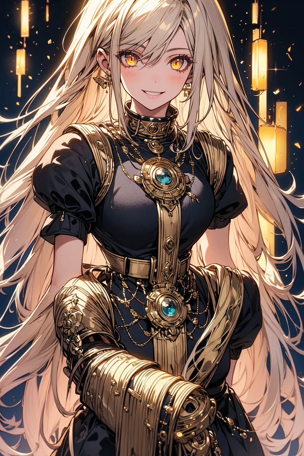 MarbleGoldWorld,
professional art of a dreaming woman, wonam stay and look to a far, wearing in a gold longdress,
long blond hair, gold tiara on head, blue eyes,
midasmagic, golden aura, midasmagic wind, thundermagic wind,
darkness on bg,
<lora:PAseer-SD15-LCM Quick:0.8>, <lora:Citadel Spices:0.2>, <lora:MidasMagic:0.2>, <lora:ThunderMagic:0.1>, <lora:MarbleGoldWorld:0.8>