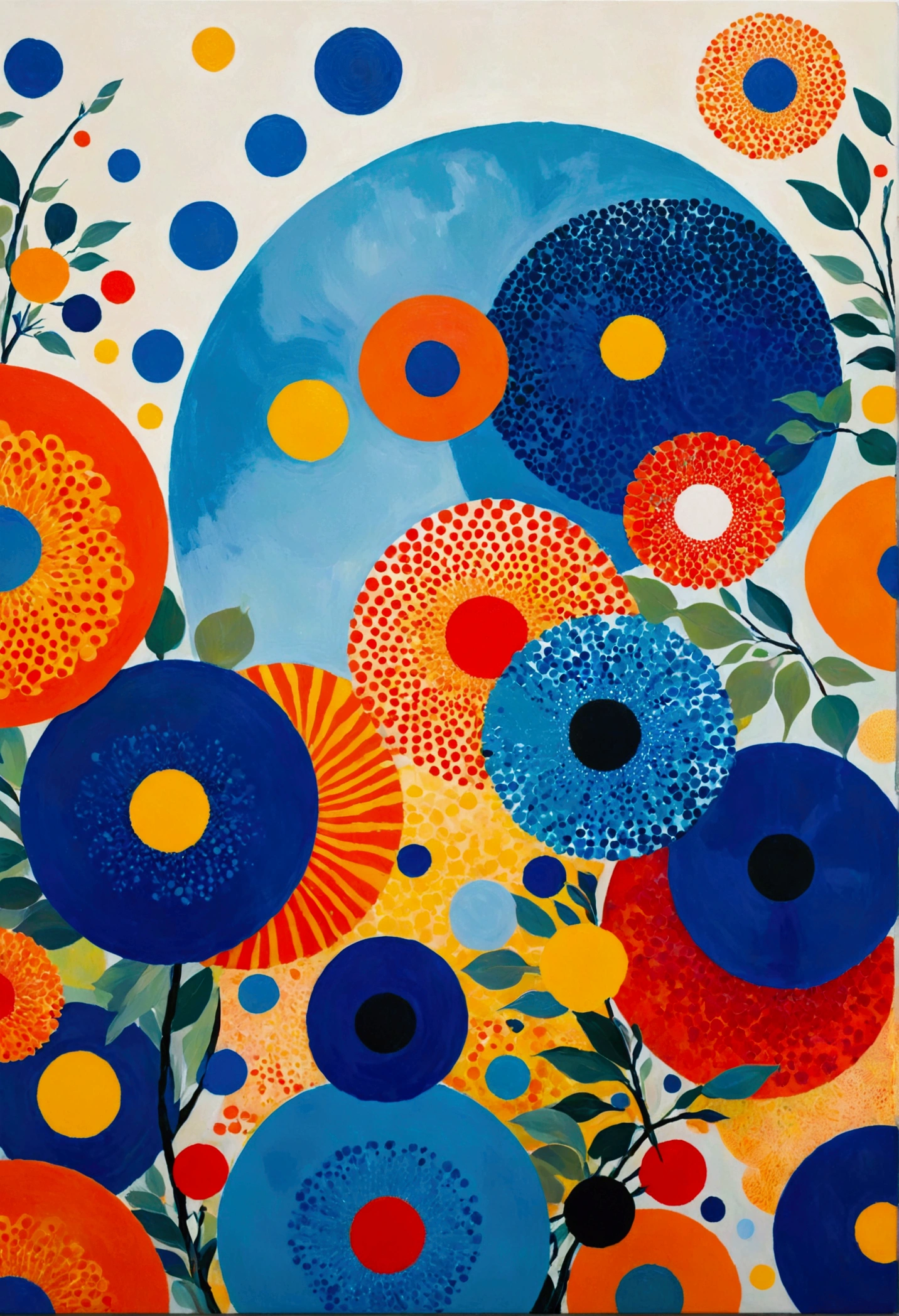 Vibrant abstract artwork, featuring layeRed circular patterns in vivid hues of blue, Red, orange, and. HE Design 的视觉上引人注目的设计突出了错综复杂的纹理and大胆的色彩过渡, Create dynamic and engaging visual experiences.