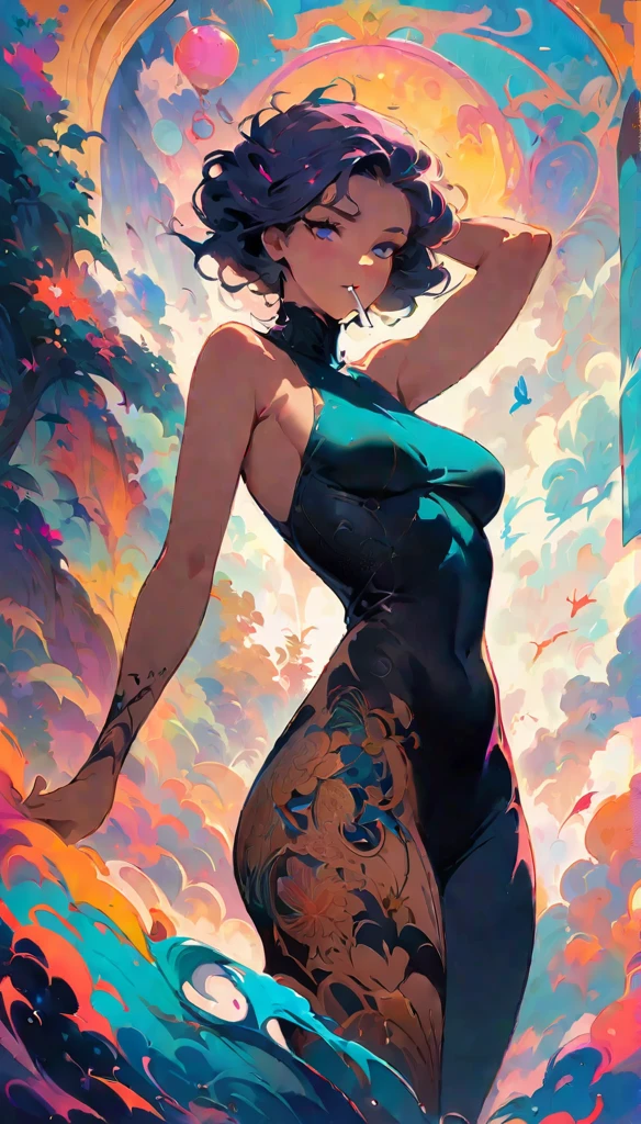peony/lotus/cornflower/wheat/mallow/ chamomile/poppy/Wildflowers,Professional,abstract beauty,approaching perfection,dynamic,Highly detailed,digitalpainting,Artstation,Concept art,Smooth,sharp-focus,illustartion,Artists: by Carne Griffiths, Wadim Kashin,leonid afremov,kandinsky,Psychedelic,watercolour,crystals foil,stylish,Fantastic,a gold,colorful neon, s face, waist-high, portraite of a, up close, near, queen, a goddess, A glorious sunrise, aura, Glow, multi-colored bright aurora borealis, Spectrum Rainbow,Colored feathers, In a chic, lavender pink azure white hair, pastel, mixed-language_SMS, (beautiful and clear background:1.2),, fantastic paintings , high detailed eyes, crystals, outer space, galaxy, Gorgeous hair, hydrangea, Plants. Loving. Love. ultra detail hair, Best Quality, hiquality, hight resolution, detail enhancement, ((most beautiful image in the world)), Masterpiece, Best Quality, High Quality Detail Enhancement, ((most beautiful image ), Shiny hair, ultra chic topless, naked body, curvy chic body, Stampa Flores, art by stjepan sejic, art by j scott campbell, Artist Guillem March, art by citemer liu, 4k, hight resolution, comic book character, comic, high quality detailed, style of ::2.0 comix illustration style,tatoon style, hiquality, hight resolution, detail enhancement, 8K, HD, Best Quality, hiquality, hight resolution, detail enhancement, 8K, HDR, sharp-focus, Ultra Detailed, perfect lighting, Curvy Body, Lush big breasts, Curvy big hips, sparks, Stars, The Cycle of the Stars, cactus
