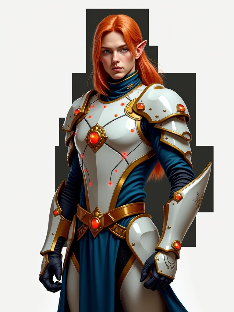 pst007, full body short of a gorgeous female elf gunslinger