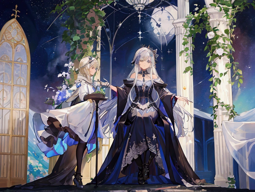 Clown、moonlight、Moonlit Night、Fantasy、mysterious、masterpiece、Perfect art、Award-winning works