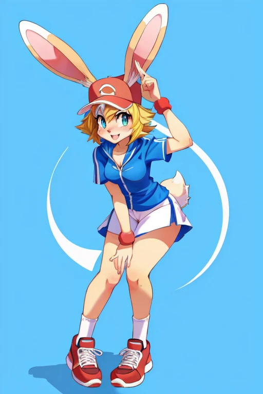 Furry female sara rabbit fusion sara rabbit and ash Ketchum 