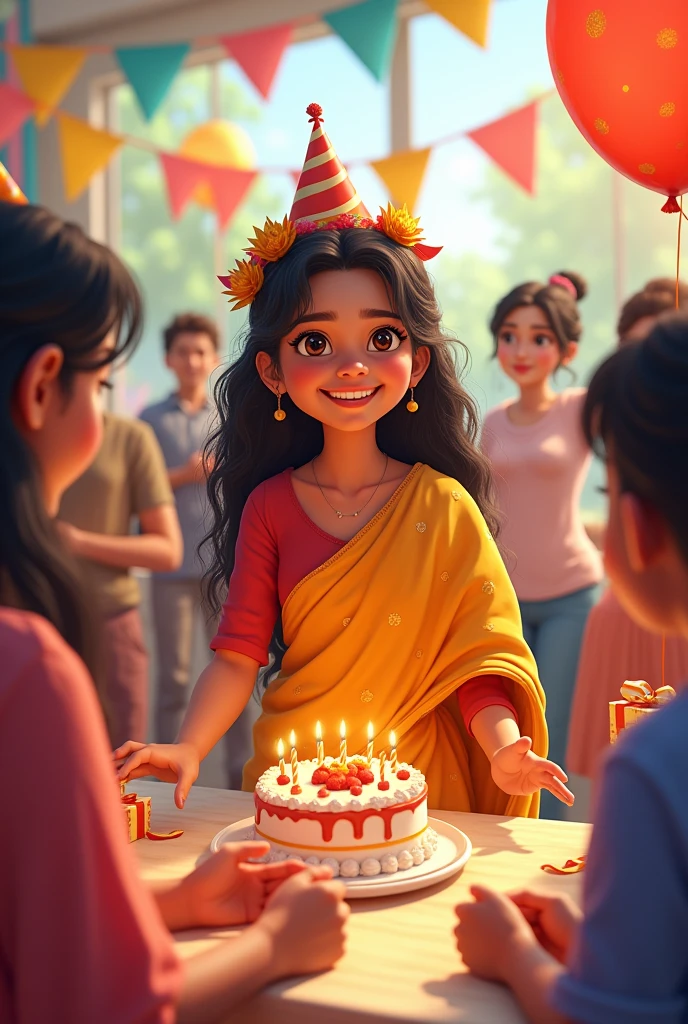 A cute 18years old Bangladeshi girl happy birthday