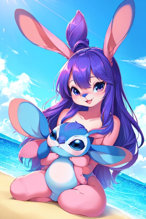 Furry female sara rabbit fusion sara rabbit and angel (lilo and stitch)