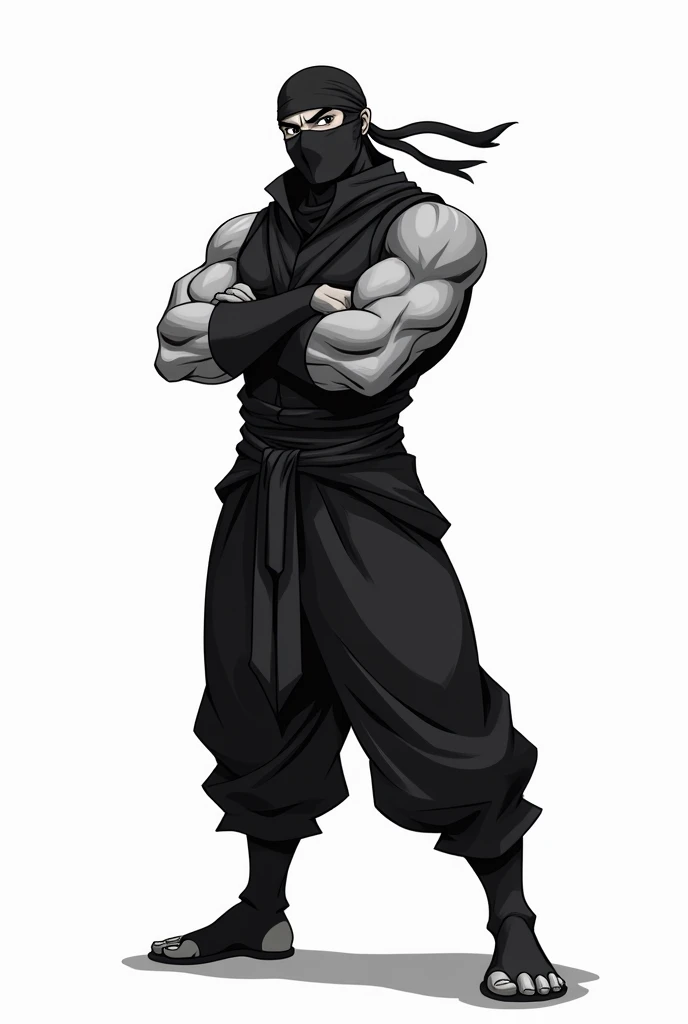 character, humanoid, horns all over the body, gray skin, ribbon on one of his shoulders, spikes in their hands, cotton pants with a ribbon at the waist, Chest armor, anime, White background
