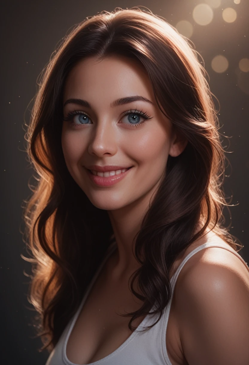 score_9,score_8_up,score_7_up, realistic, a girl on smiling,beautiful detailed eyes,beautiful detailed lips,extremely detailed eyes and face,long eyelashes,realistic portrait,8k resolution,highly detailed,photorealistic,cinematic lighting,bokeh background,