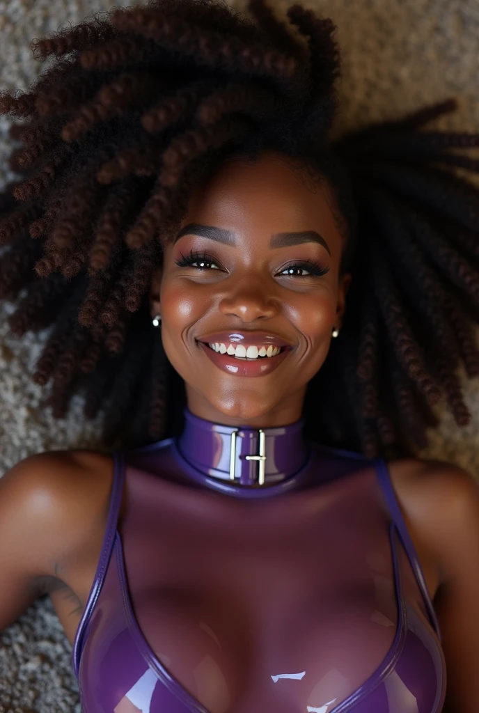 a portrait photo of a black girl, african, smiling, tattoo, blue dreads, ((((folk dress)))), Ukrainian dress, pronounced feminine feature, insane details, intricate details, hyperdetailed, complex background, medieval tavern, indoor (cum string, ejaculation, cum on face, taking a cumshot on her face, cumshot:1.2) <lora:cumshot_49:0.4>