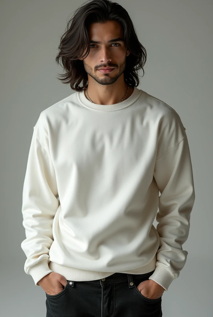 A brand specializing in oversized sweatshirts decides to make a sweatshirt of white color, without lines or patterns that can be launched for its winter collection. The one specializing in timeless oversized sweatshirt.
