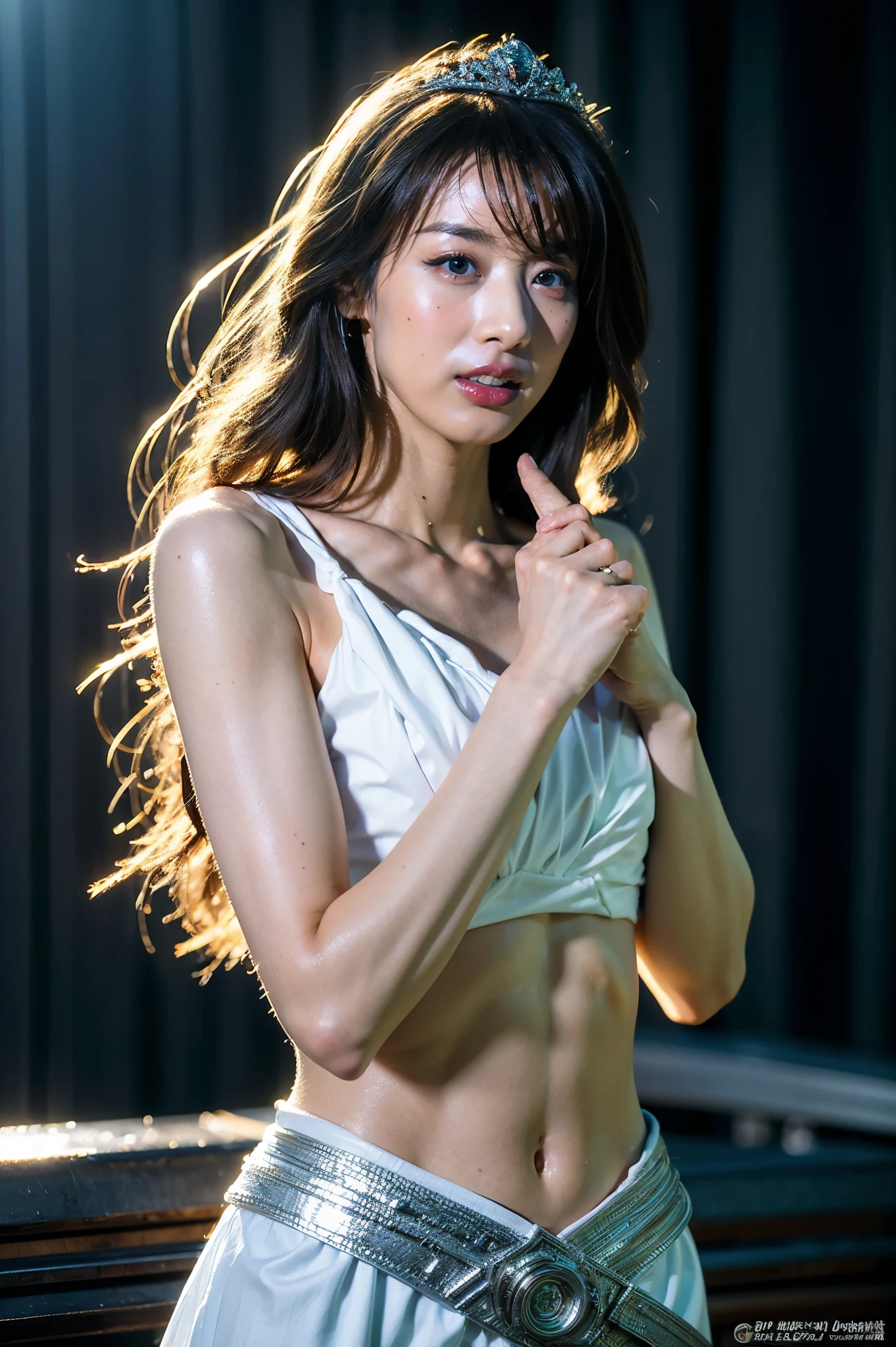 (Highest quality, masterpiece:1.2), (Realistic:1.4), Luxury Bedroom, High resolution, 超High resolutionolution, 超High resolution, RAW Photos, 8k, High resolution, High resolution, Digital Art, Talked about at the art station, Unreal Engine, High Contrast, Light brown tight transparent skinny lingerie, ((Marian Rivera)), 30 years old, Proportionate Body, Tight waist, Abdominal muscles, Long legs, Thick thighs, Mischievous face, Hairy, Wet, Glamour, Natural Makeup, Pink Lips, Brown wavy long hair, Nikon Z85mm, Intricate details, Sharp focus, Professional, Realistic, Real Life, Ultra-realistic, Photorealism, Very detailed顔, Skin Texture, Very detailed, realistic Skin Texture, High resolution, Lee Jeffries, Rich colors, Dramatic lighting, Beautiful woman, eyelash, Very detailed顔, Place your arms behind your head, Squat, Spread your legs,