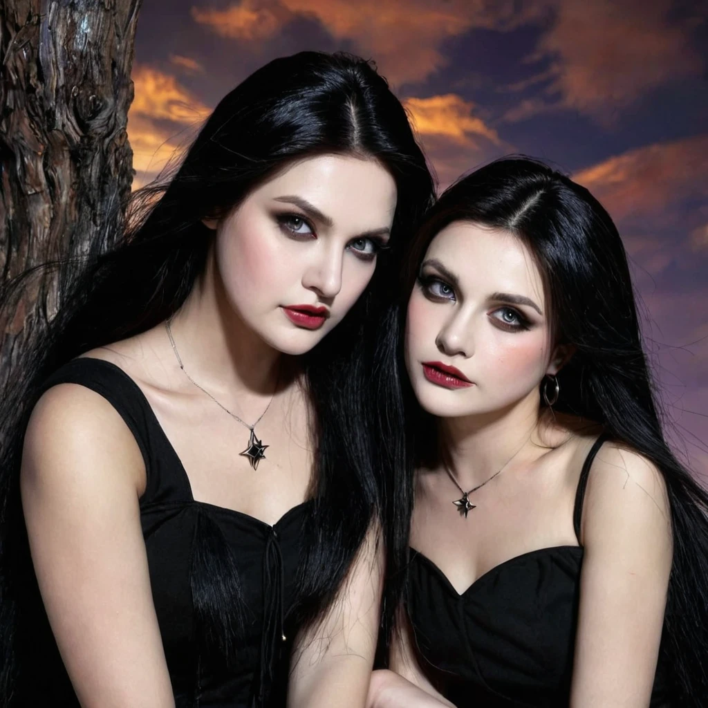 Naked goth girl having sex