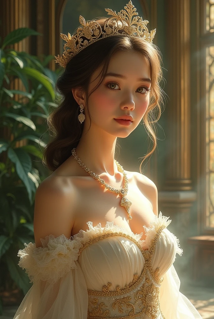 a girl,make a curtesy,