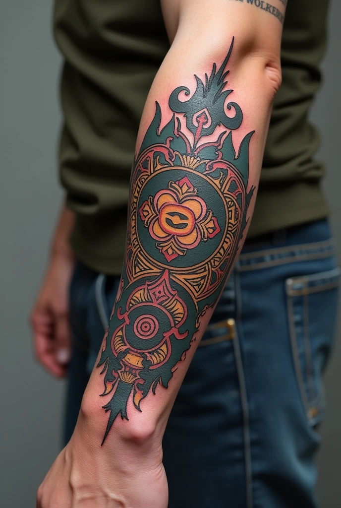 Costa Rica Scouts Bandana Tattoo