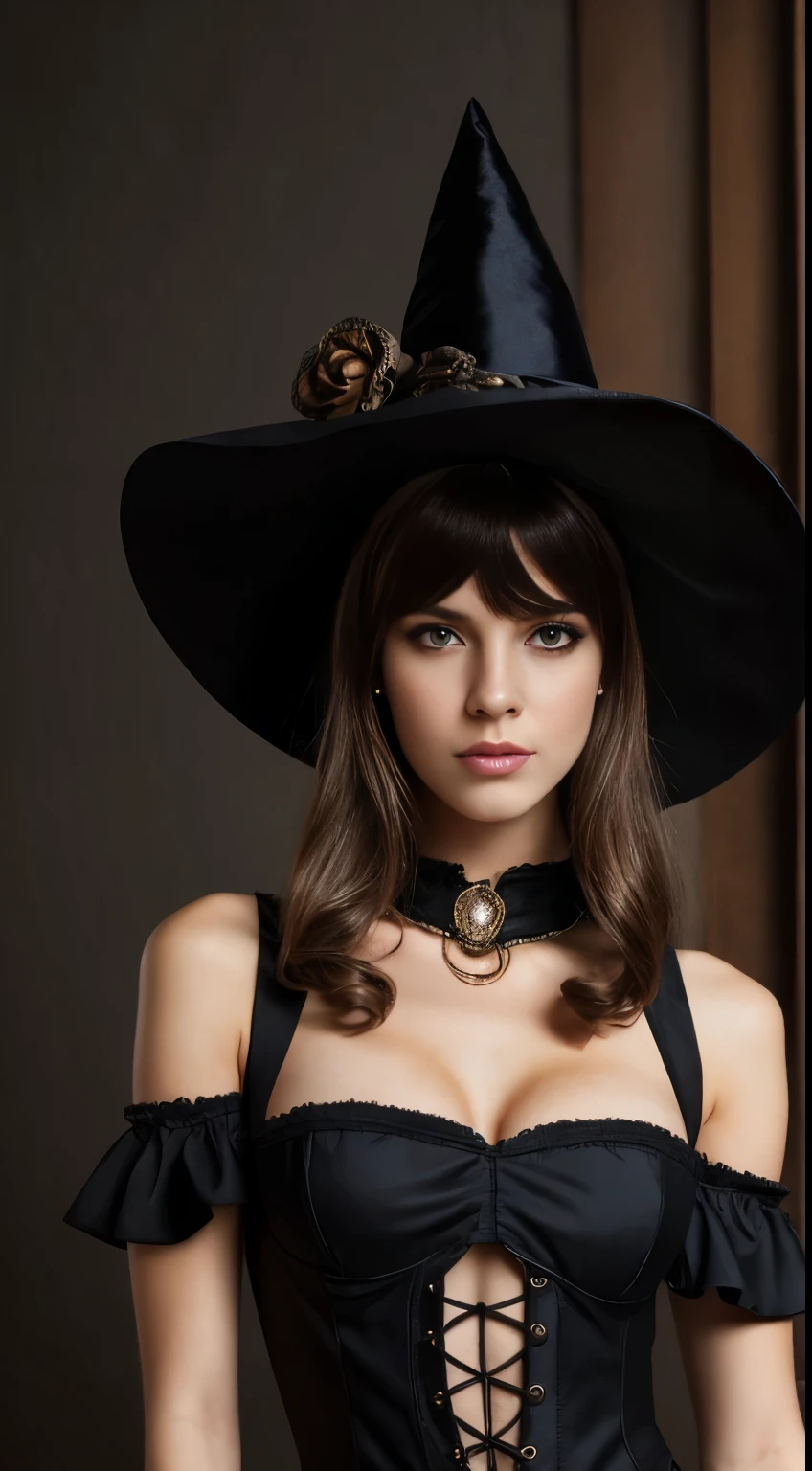 Woman wearing dress and boots , baroque dress, wears a detailed steampunk dress, elegant gothic princess, Victorian Gothic Lolita fashion, historical baroque dress dark, black gothic lolita dress, fantasy style clothes, rococo dress, black rococo, classic witch, Fantasy Costume, wearing a Gothic Kleid, Romantic dress, Gothic Kleid,bionde,,(((Upper body portrait)))