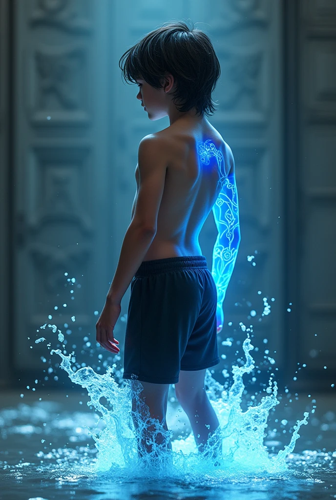 A 18+ boy have magical water in hand