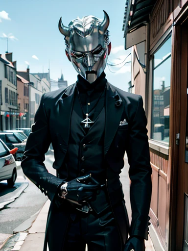 raw photo, thin 1 man, strict black suit, chrome devil mask, artistic pose, background of a ruined castle, 8k hd, DSLR, Soft lighting, high quality, film grain, Fujifilm XT3, (intricate details:0.9), (HdR, hyperdetailed:1.2)
Nameless Ghoul