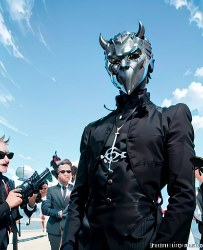 RAW photo, thin 1man, black strict suit, chrome devil mask, artistic pose, complex beach background, 8k uhd, dslr, soft lighting, high quality, film grain, Fujifilm XT3, (intricate details:0.9), (hdr, hyperdetailed:1.2)
NamelessGhoul