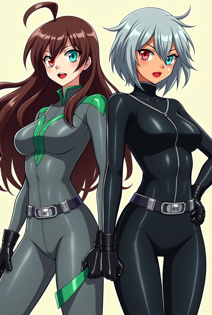 masterpiece, best quality, solo, agrias, , standing, green hair, high leg, wavy hair, muscular , detailed face, muscular detailed face, age 20, superhero, bodysuit