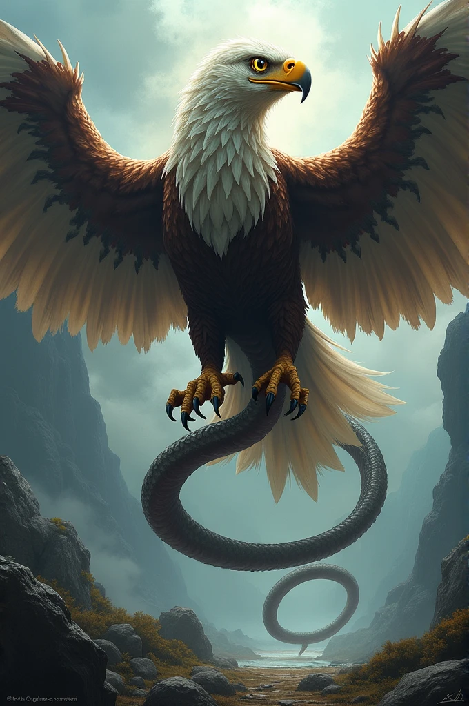 As the fight progresses,The bodies of the eagle and the snake began to merge into one.,Finally, a powerful dragon was created, with the sharp wings of an eagle and the flexible body of a snake.。The flying dragon tumbles in the air,Spread your wings and fly,Show its dominance and power。