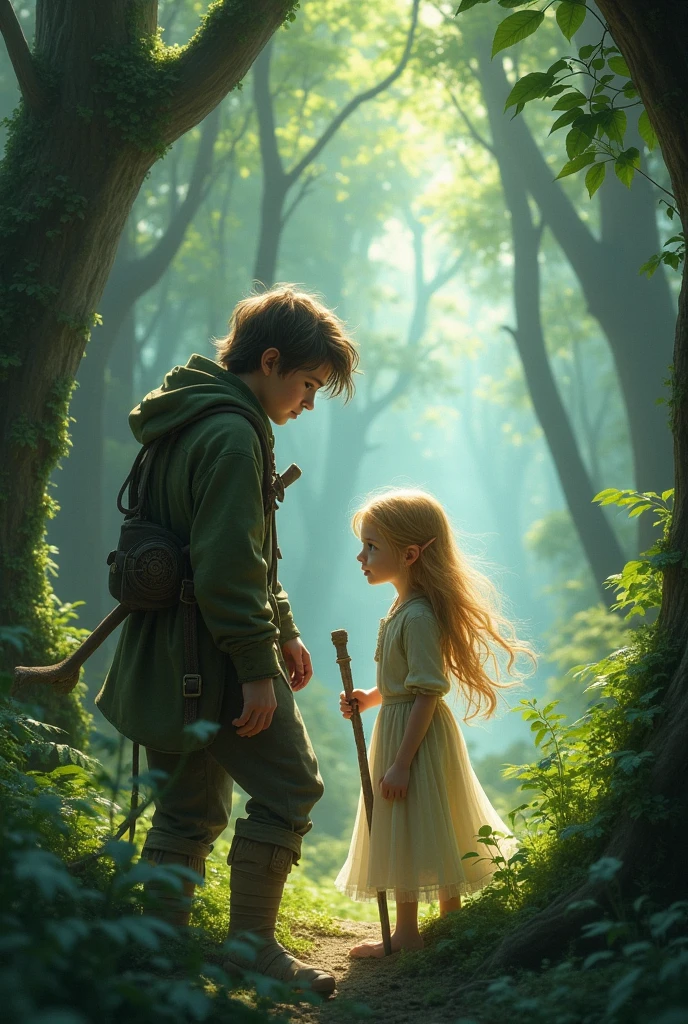 A girl killing a boy with trisul 