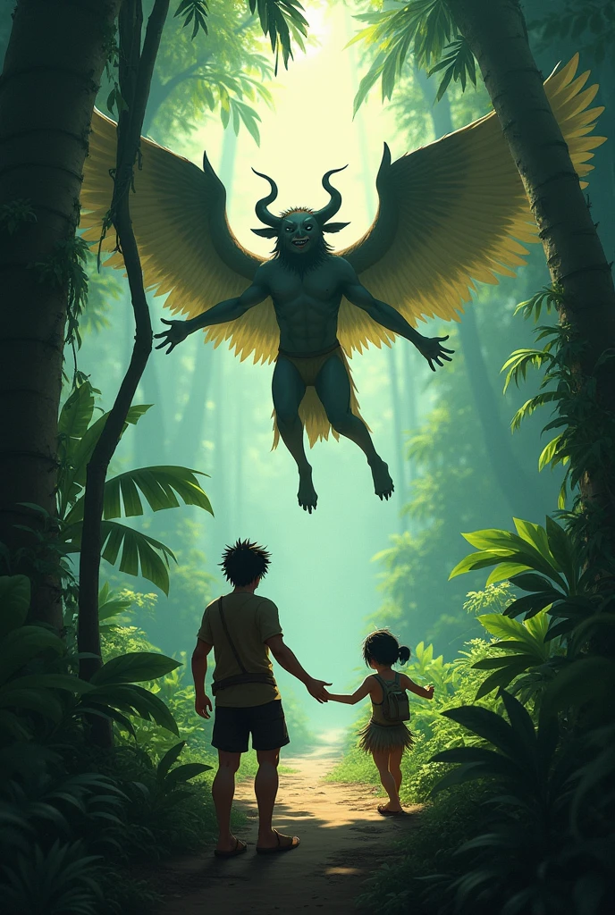 A male alien with a human appearance in the company of a woman watching a sunset together