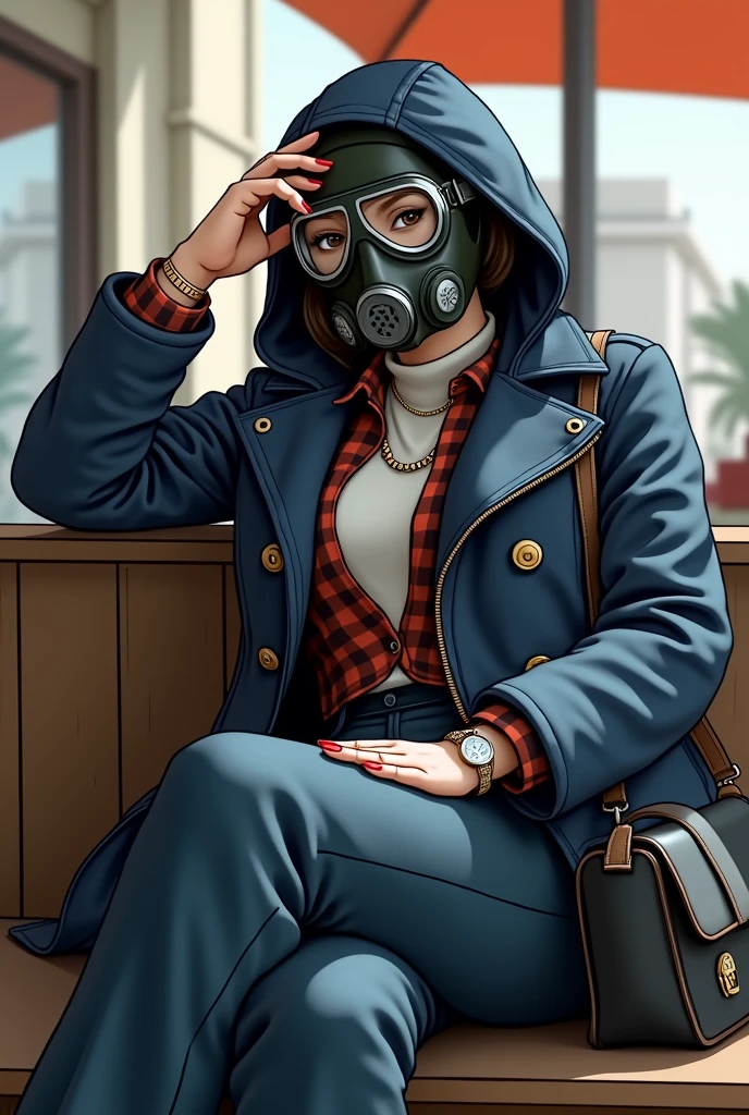 Girl Farts Gas Mask Bad Smell Ass Smile