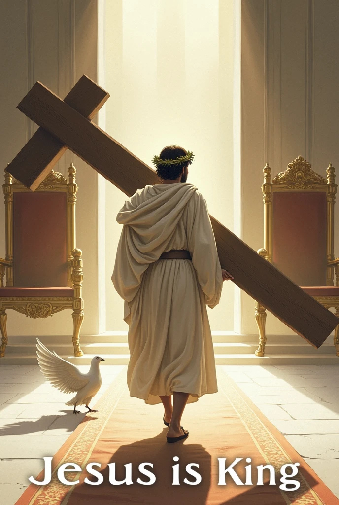 Make a picture of a cross and have someone underneath it praying